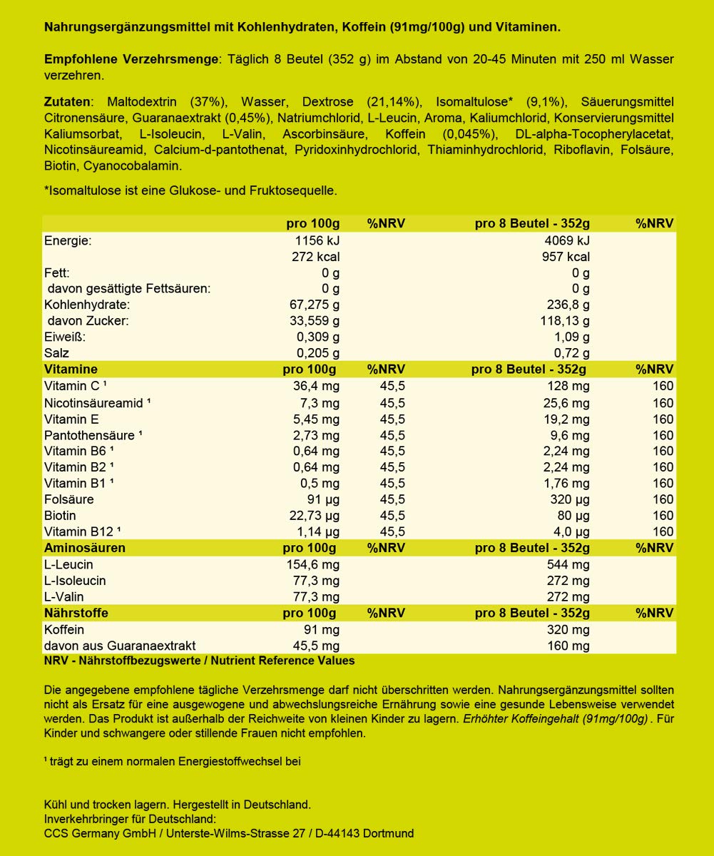 nutrixxion-energy-gel-bcaa-koffein-cola-lemon-5x44g image 2