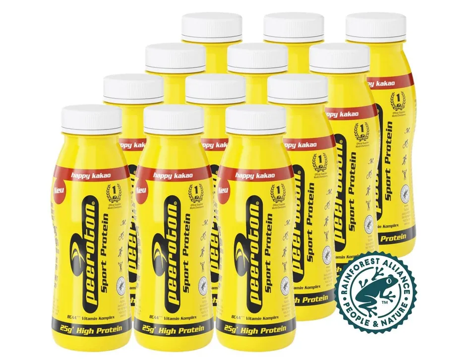peeroton-sport-protein-happy-kakao-12x250g-flaschen image 1