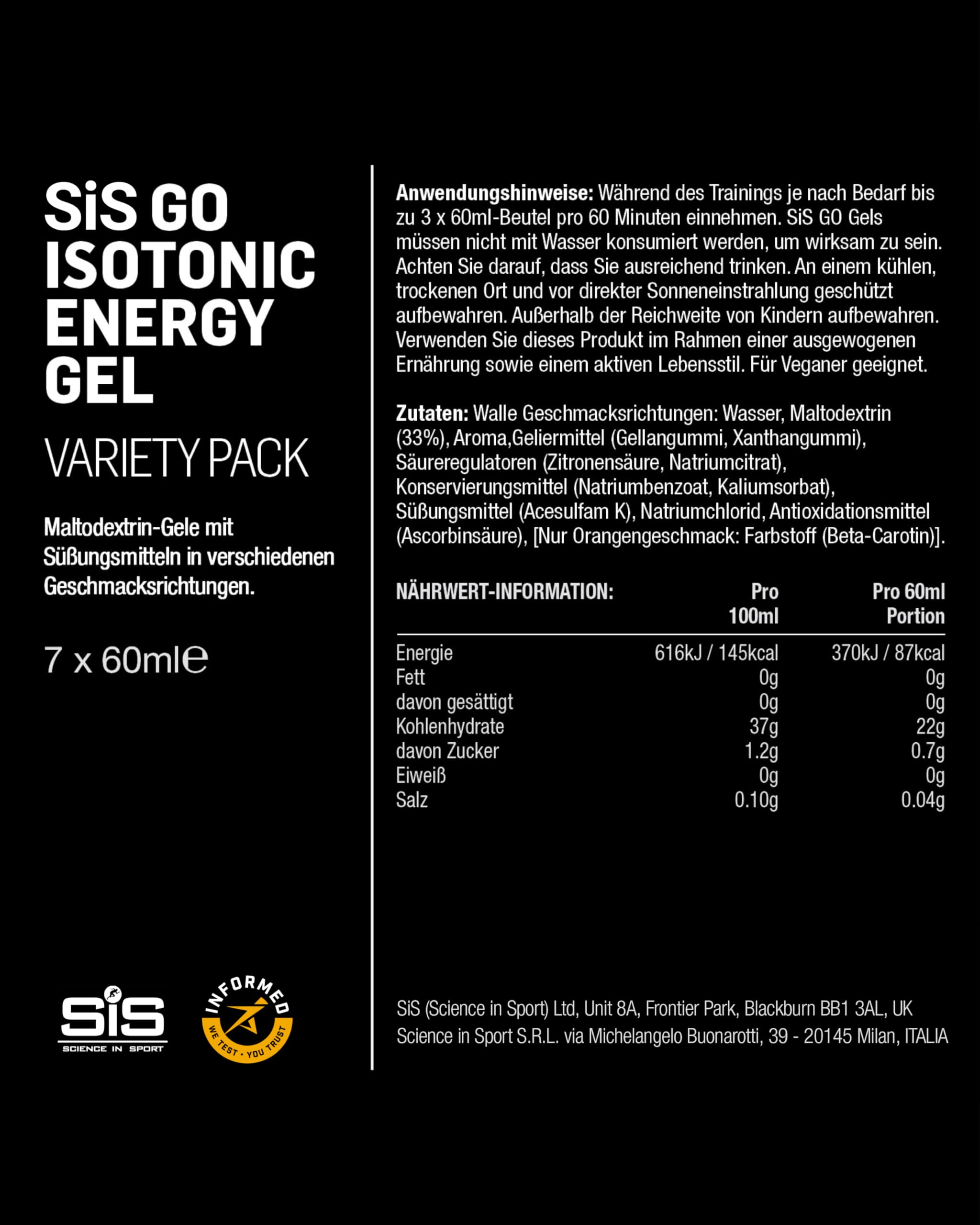 science-in-sport-go-isotonische-energy-gels-mixed-7-x-60ml image 5