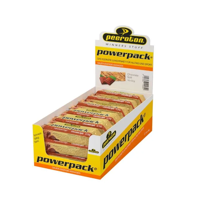 peeroton-powerpack-riegel-chocolate-split-18x50g-hafer-energieriegel image 1