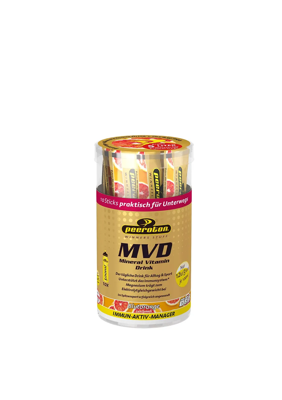 peeroton-mvd-mineral-vitamin-drink-blutorange-10-sticks-45-g image 1