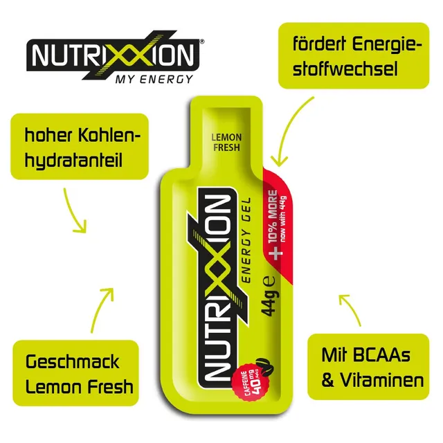 nutrixxion-energy-gel-bcaa-koffein-lemon-5x44-g image 1