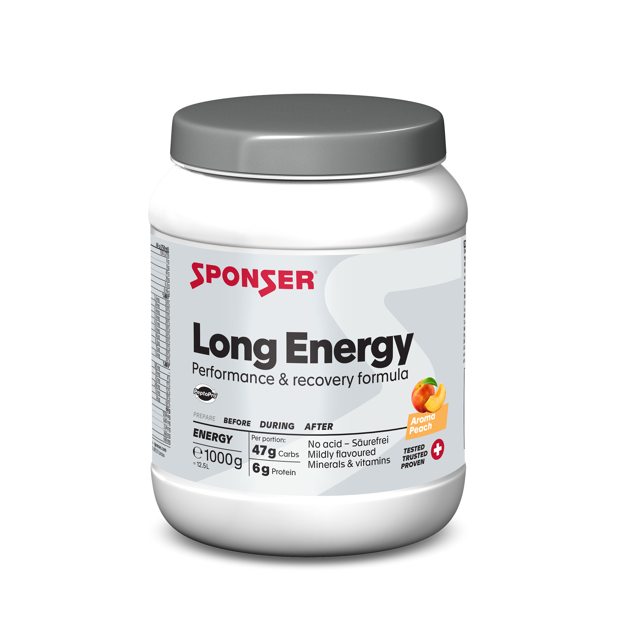 sponser-long-energy-peach-hypotoner-ausdauerdink-mit-protein image 1