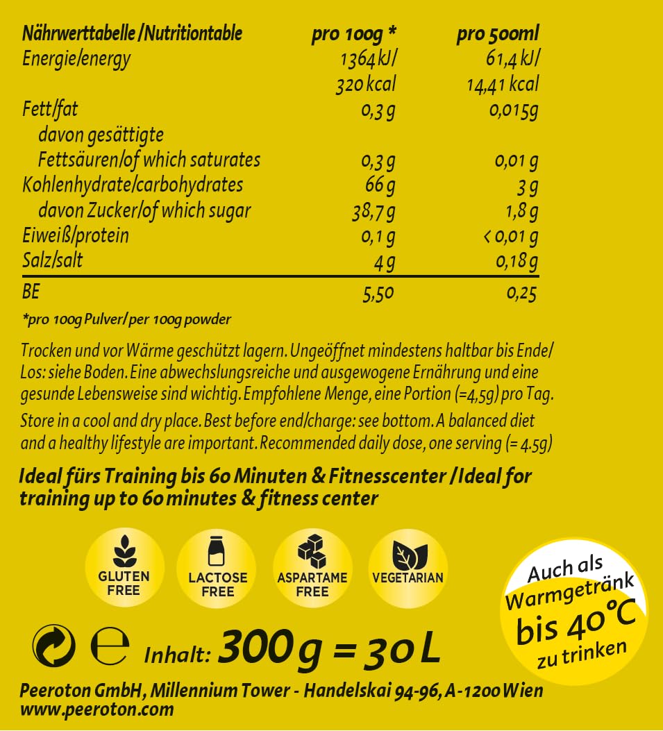 peeroton-mvd-mineral-vitamin-drink-zitrone-limette-300g-pulver image 2