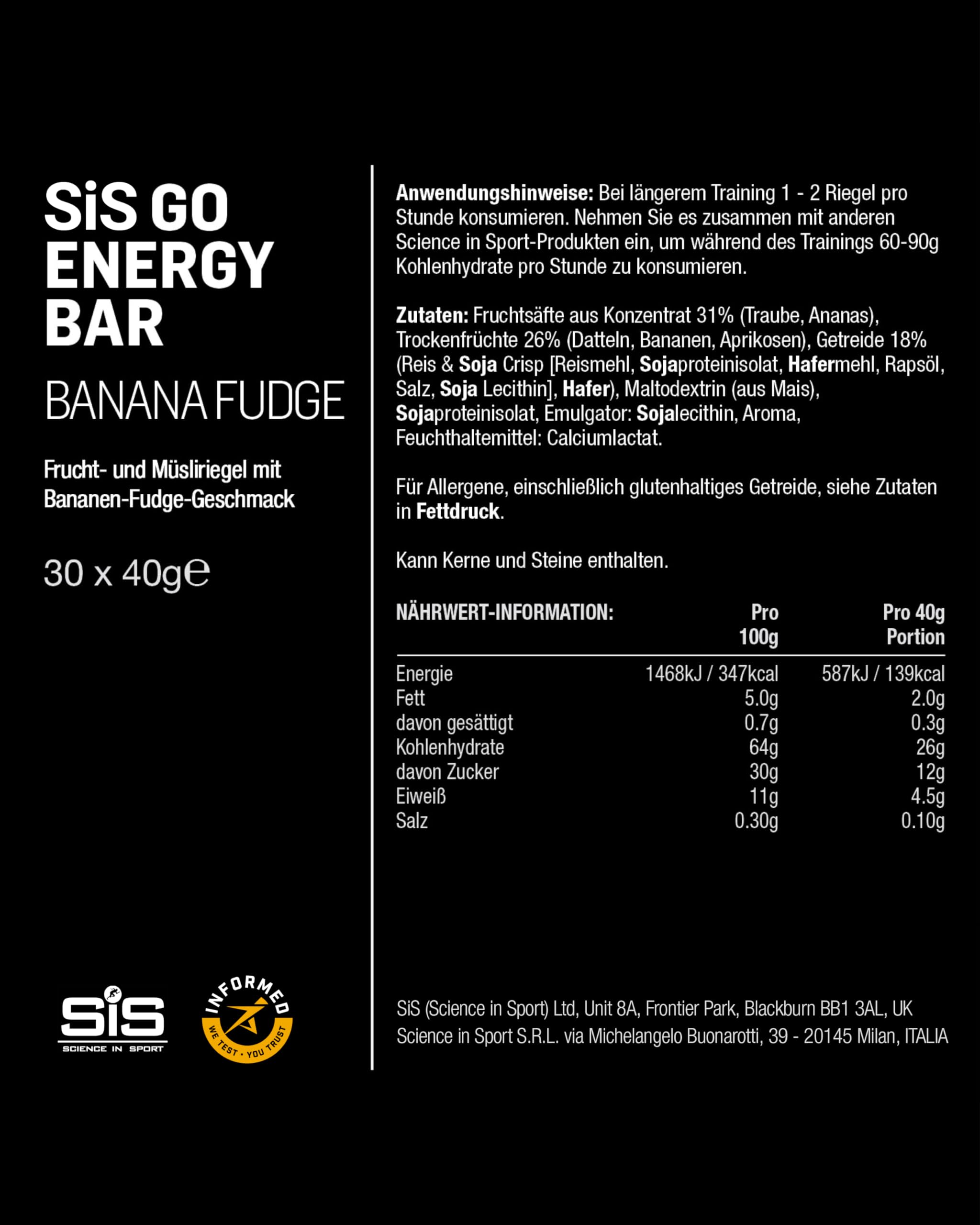 science-in-sport-go-energieriegel-mini-banane-karamell-40-g-30er-pack image 5