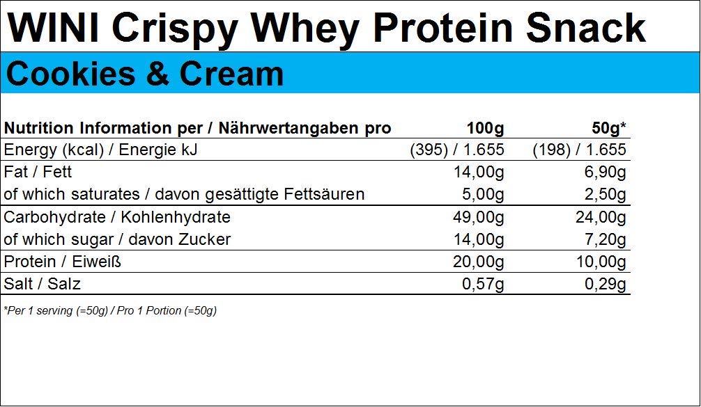 peeroton-wini-crispy-whey-protein-snack-cookies-cream-50g image 2