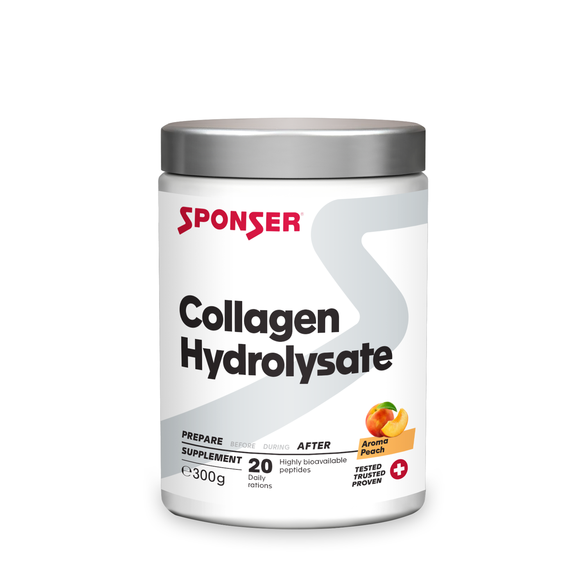 sponser-collagen-hydrolysate-peach-getr-nkepulver image 1