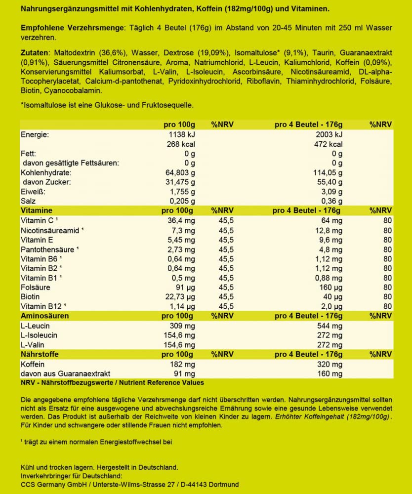 nutrixxion-energy-gel-xx-force-green-apple-44-g-mit-bcaa-und-koffein image 3