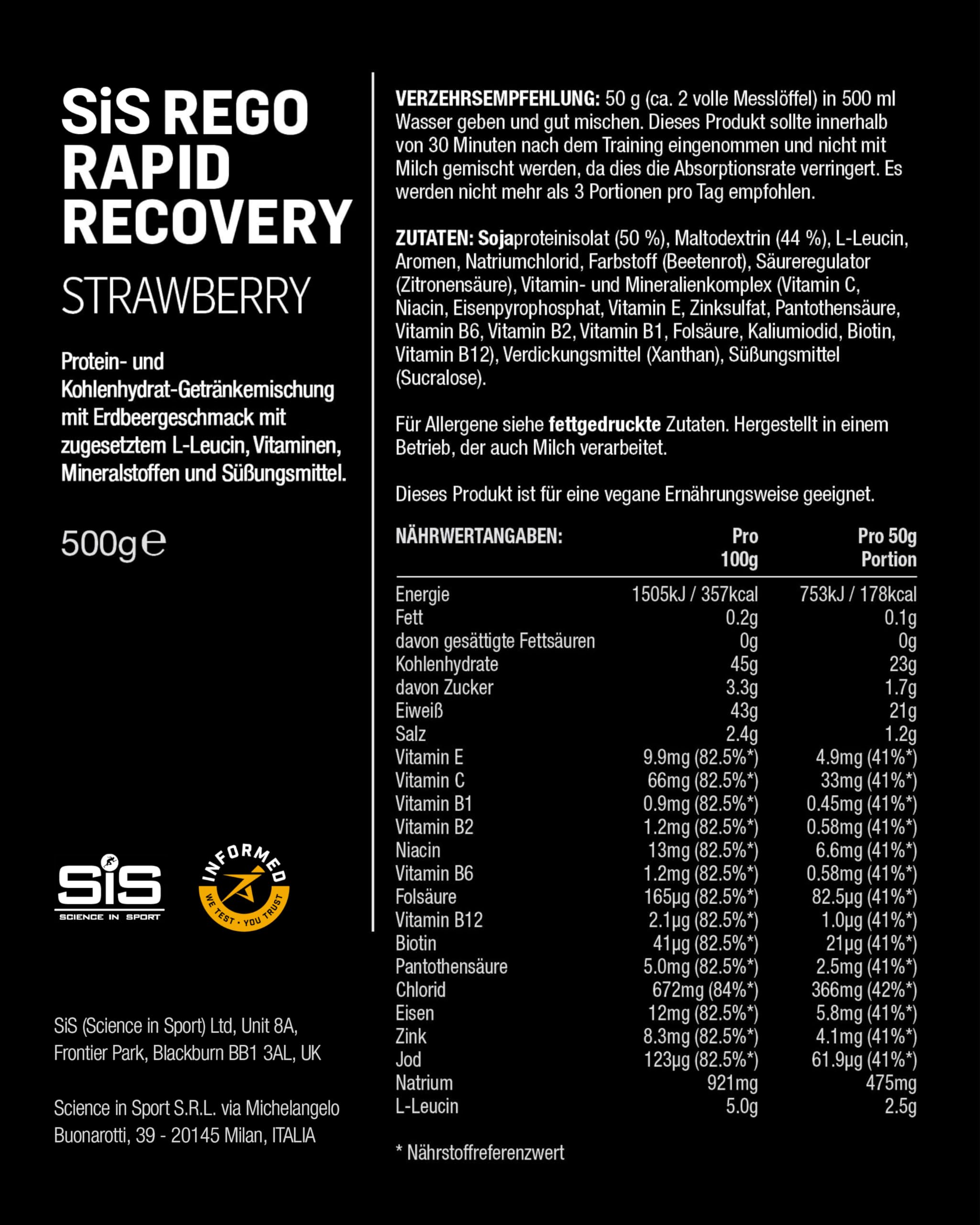 science-in-sport-rego-rapid-recovery-pulver-500g-erdbeere image 5