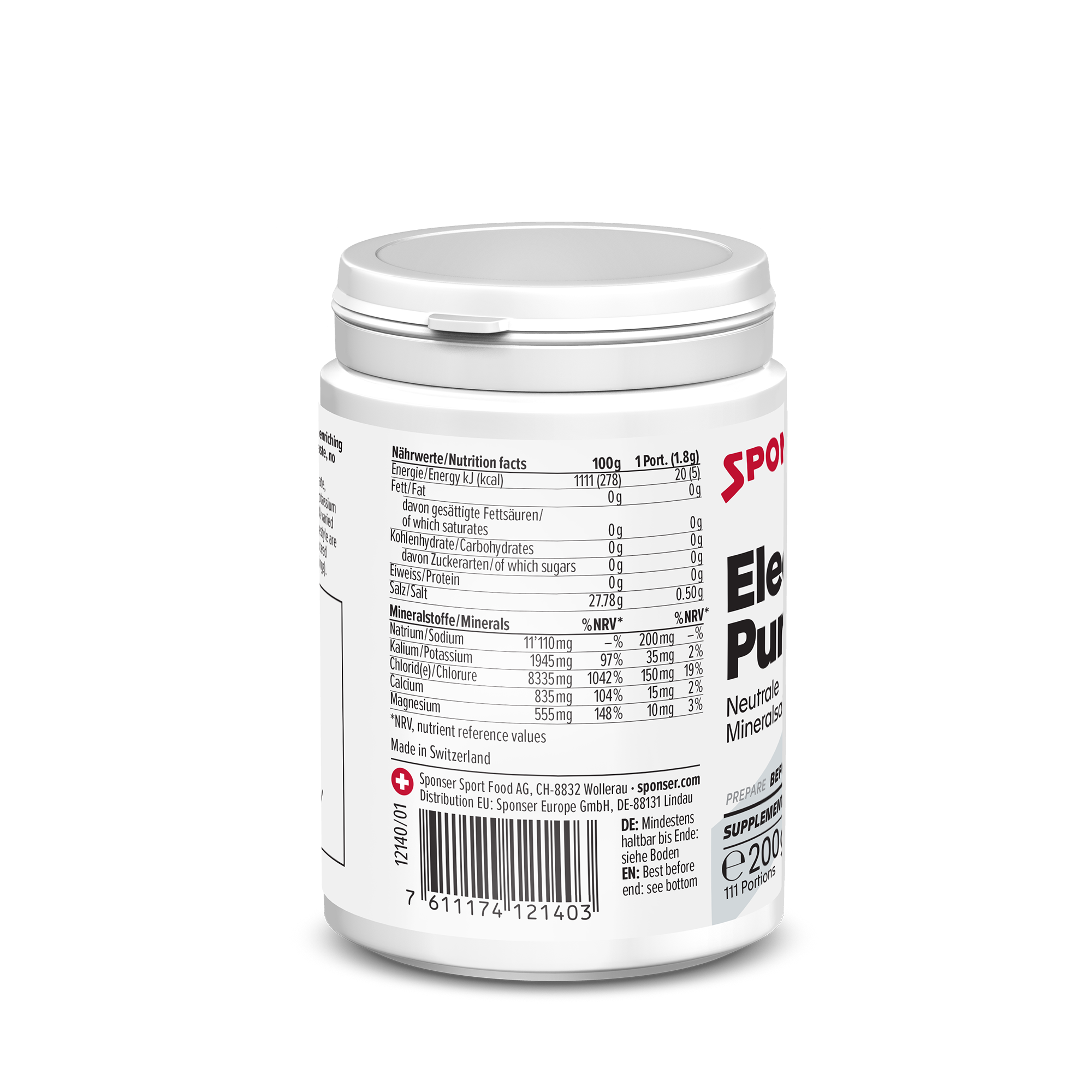 sponser-electrolytes-pure-geschmacksneutrales-elektrolytpulver image 2