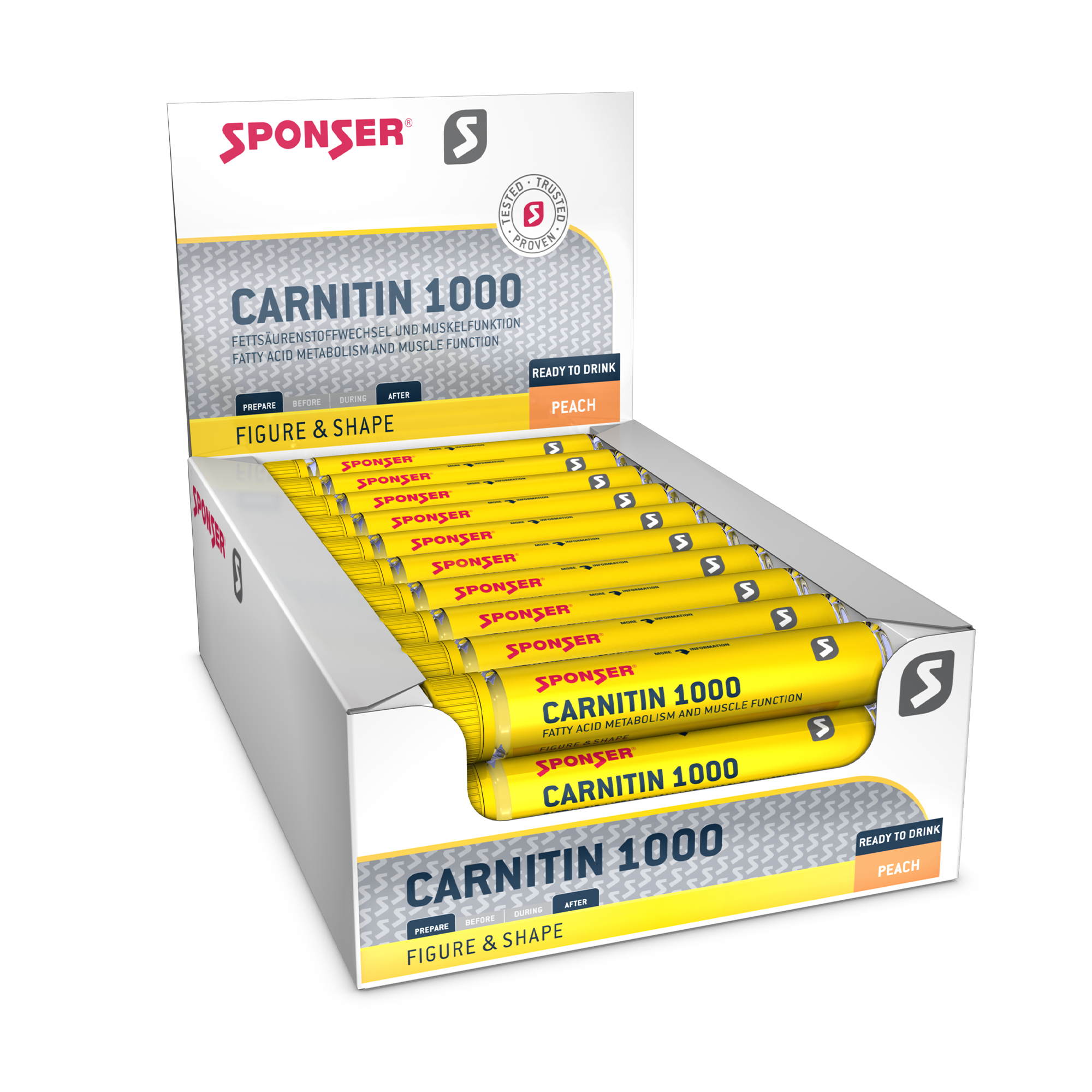 sponser-carnitine-1000-trink-ampulle-peach image 2