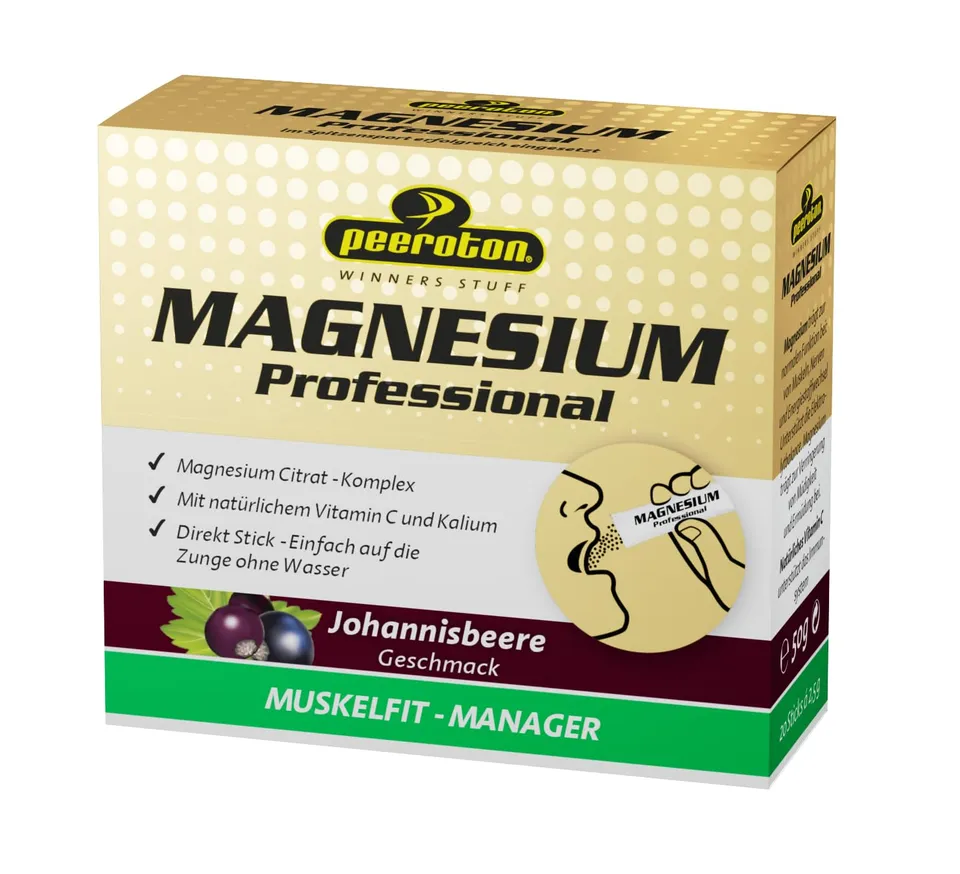 peeroton-magnesium-professional-johannisbeere-50g-direkt-sticks image 1