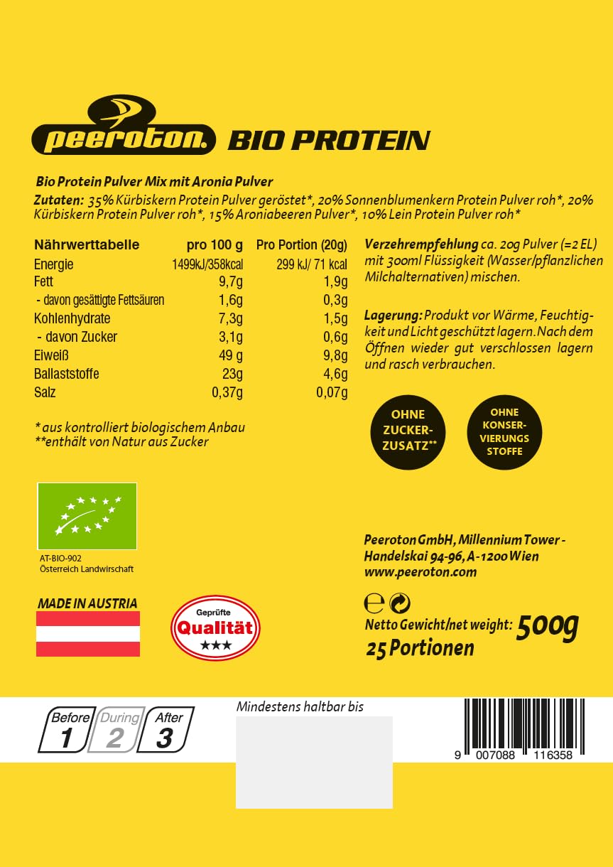 peeroton-bio-protein-natur-vegan-500-g image 3