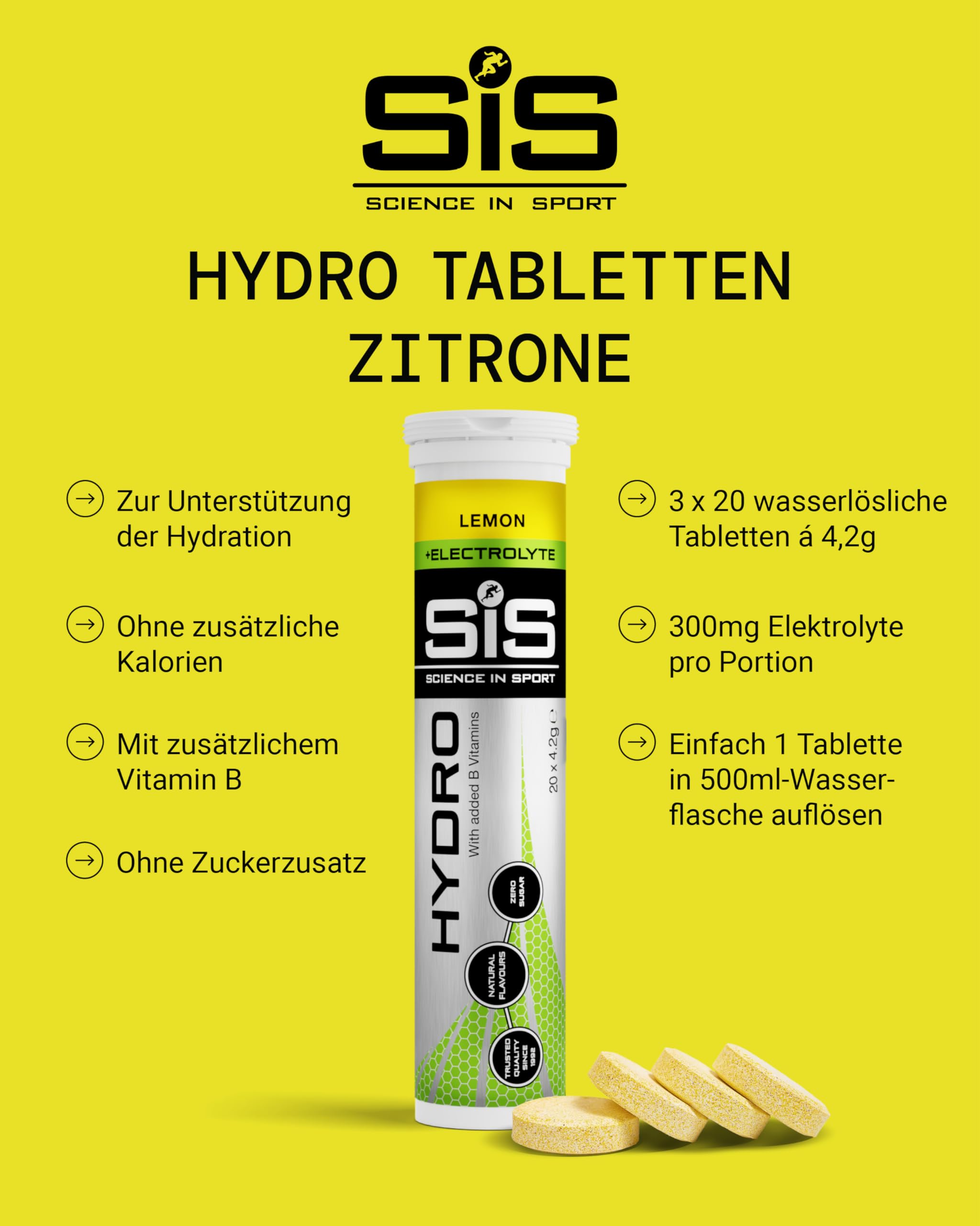 science-in-sport-hydro-elektrolyt-tabletten-3-x-20-tabs-zitrone image 2