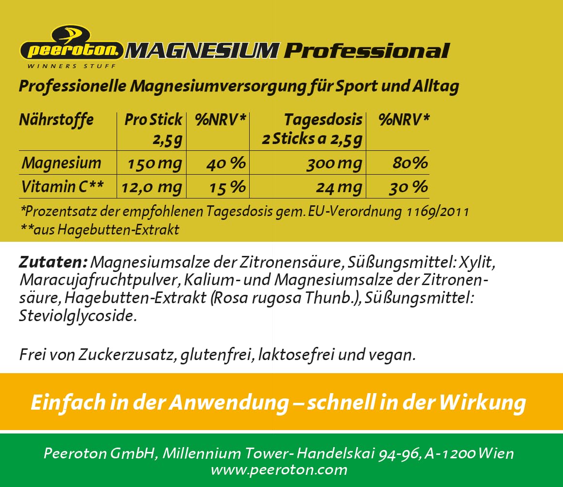 peeroton-magnesium-professional-tropic-maracuja-50g-direkt-sticks image 2