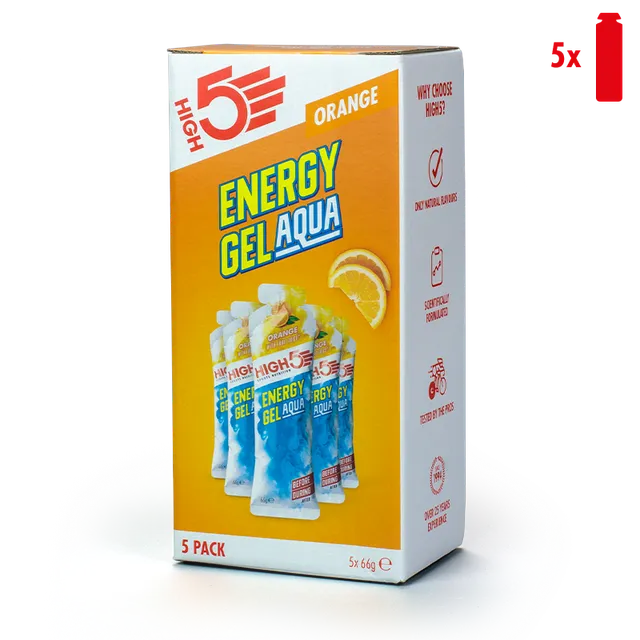 high5-energy-gel-aqua-5-pack-orange-energy-gel-aqua image 1