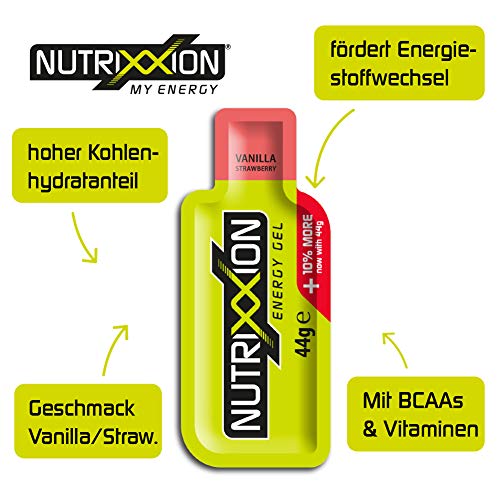 nutrixxion-energy-gel-sport-bcaa-shot-high-carb-liquid-5x44g-vanilla-strawberry image 7