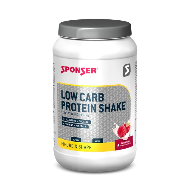 sponser-low-carb-protein-shake-raspberry-pulver image 1