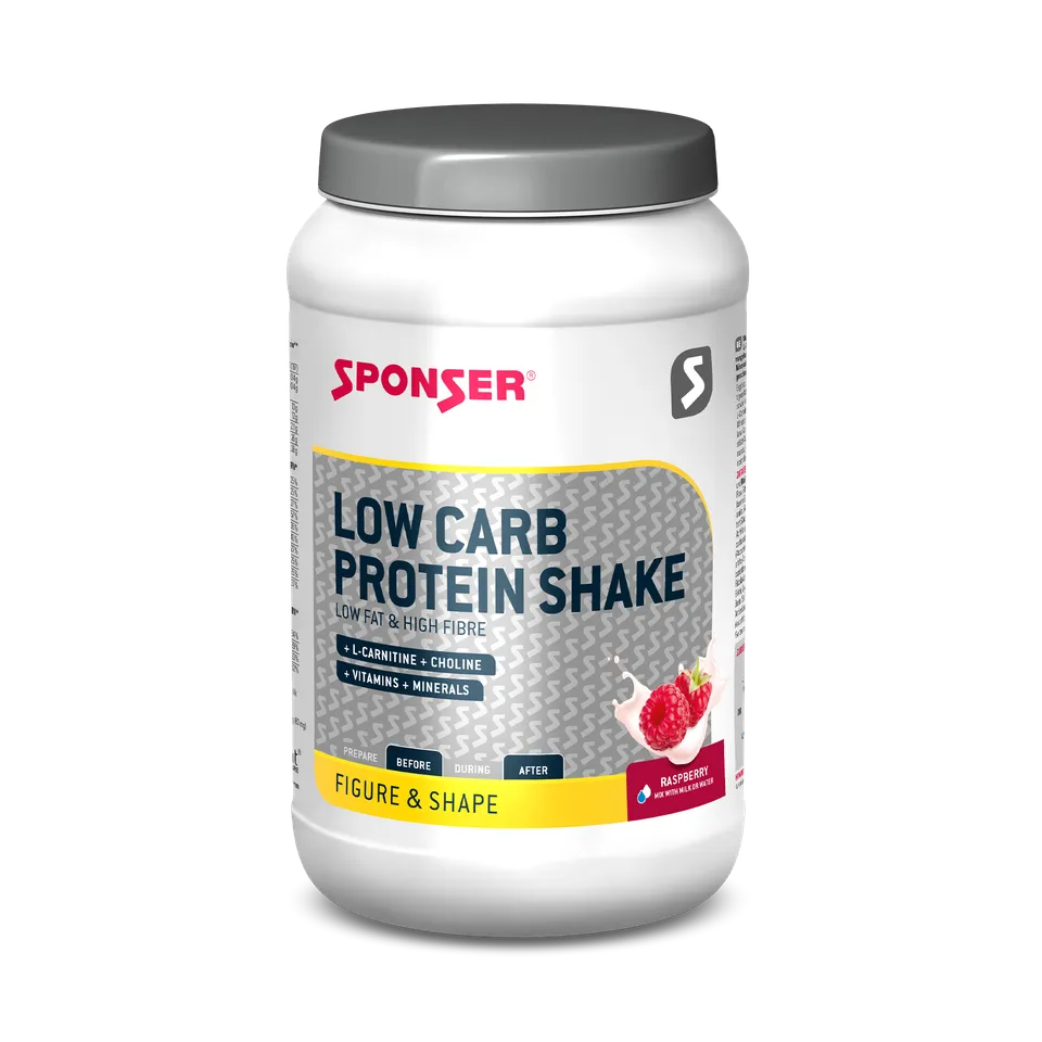 sponser-low-carb-protein-shake-raspberry-pulver image 1