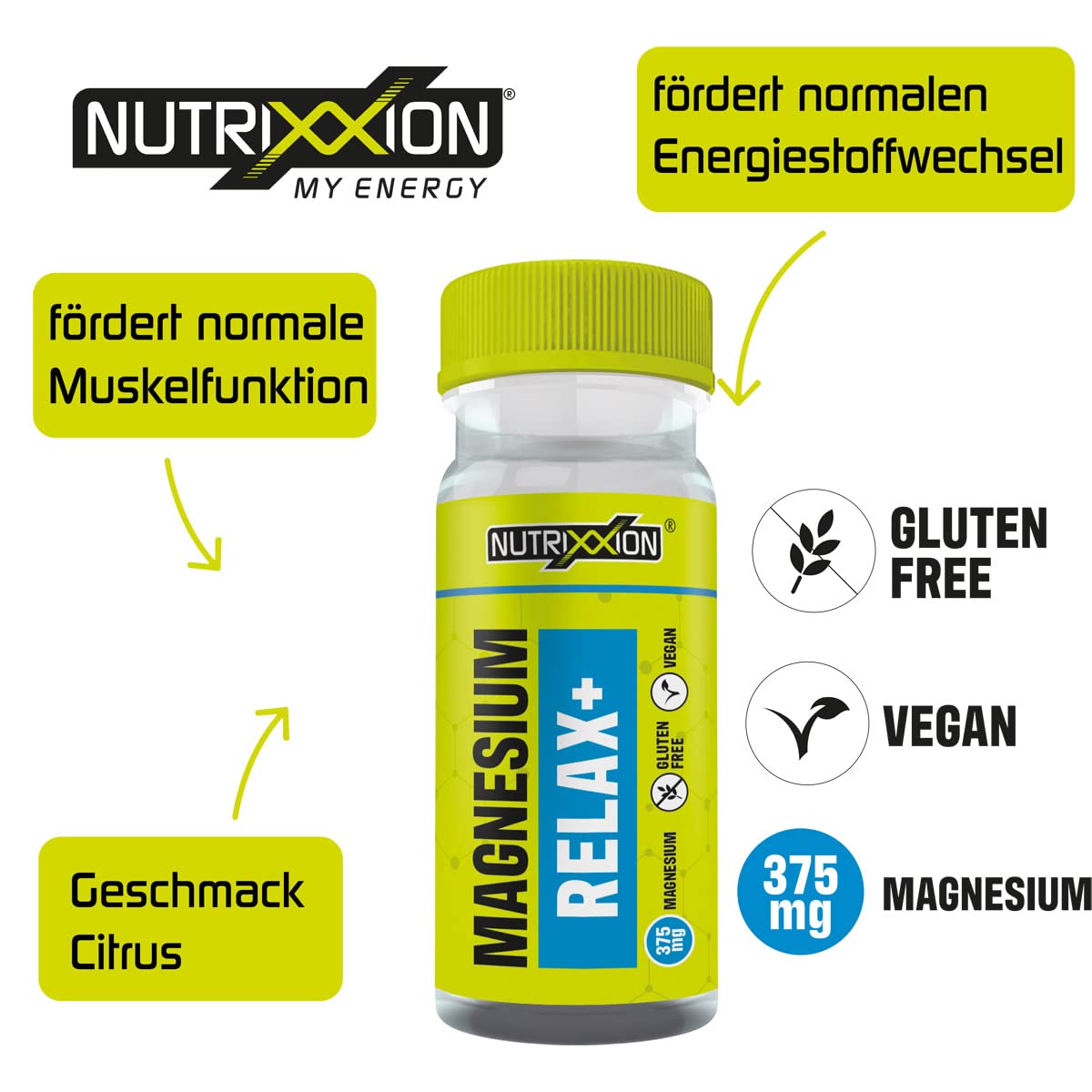 nutrixxion-magnesium-relax-shot-12x60ml-citrus-mit-vitamin-b6 image 2