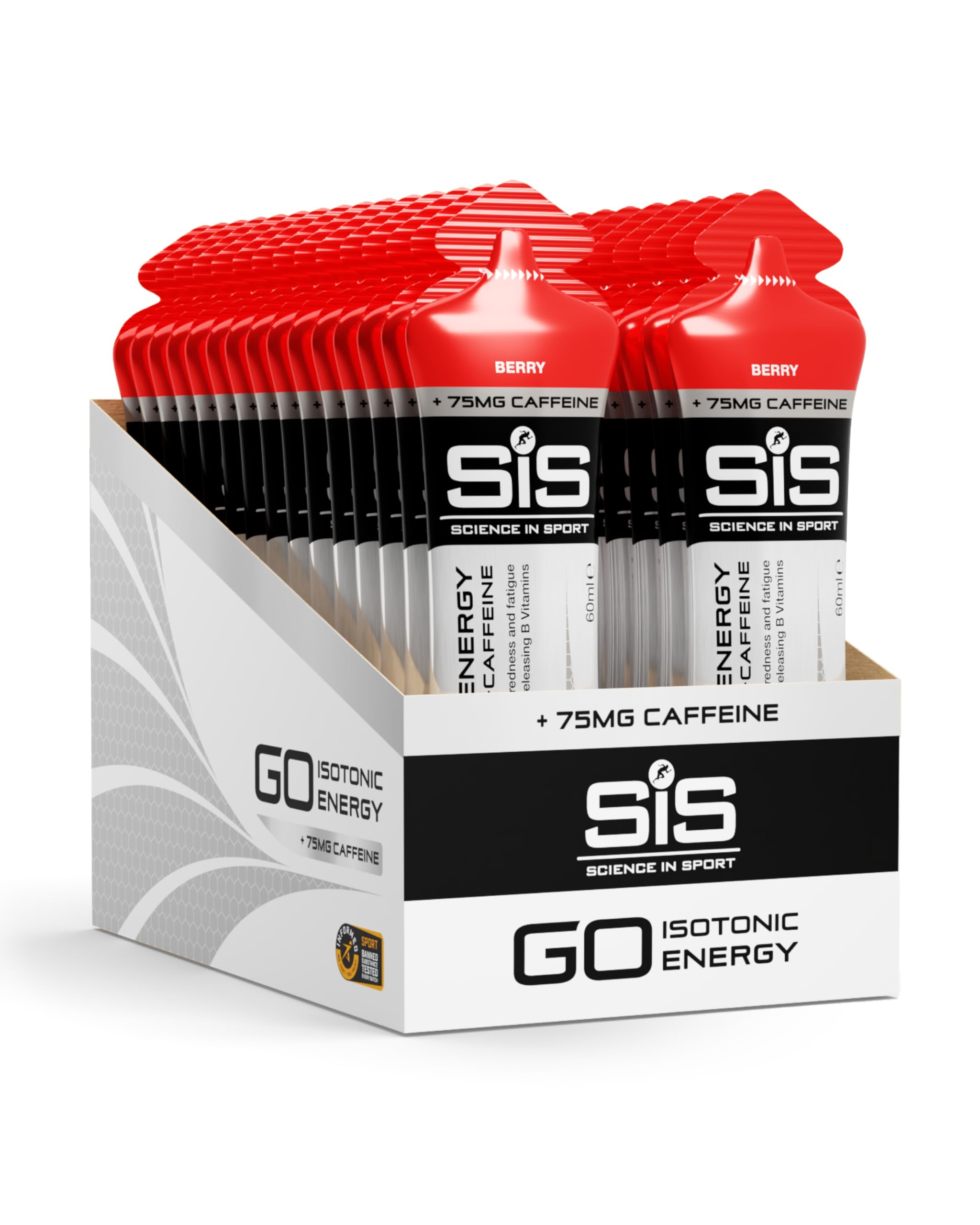 science-in-sport-go-energy-koffein-gel-beere-30-x-60-ml image 1