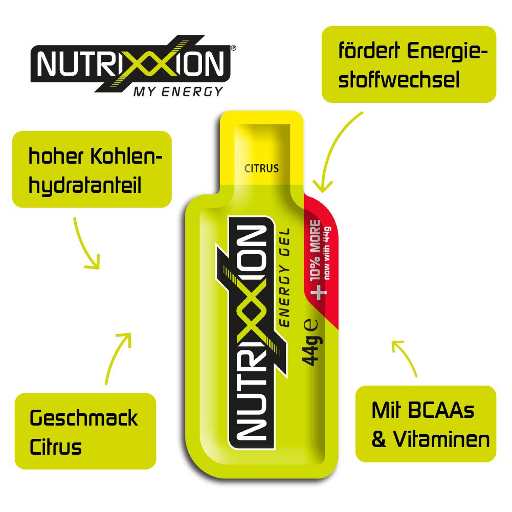 nutrixxion-energy-gel-sport-bcaa-set-5x44g-citrus image 1