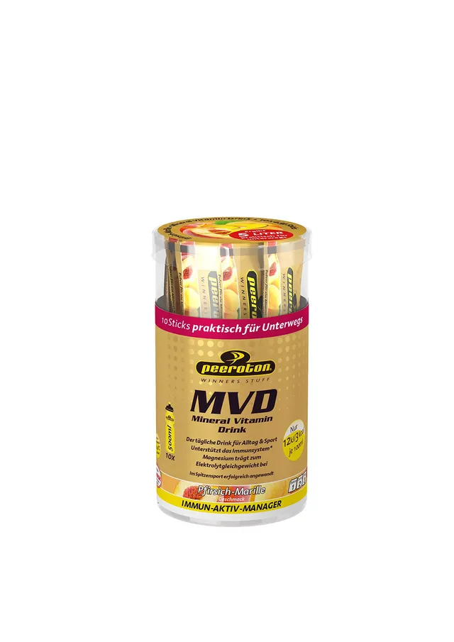peeroton-mvd-mineral-vitamin-drink-pfirsich-marille-10-sticks-x-45-g image 1