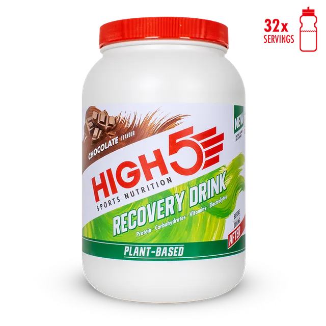 high5-plant-based-recovery-drink-1-6-kg-veganer-recovery-shake-chocolate image 1
