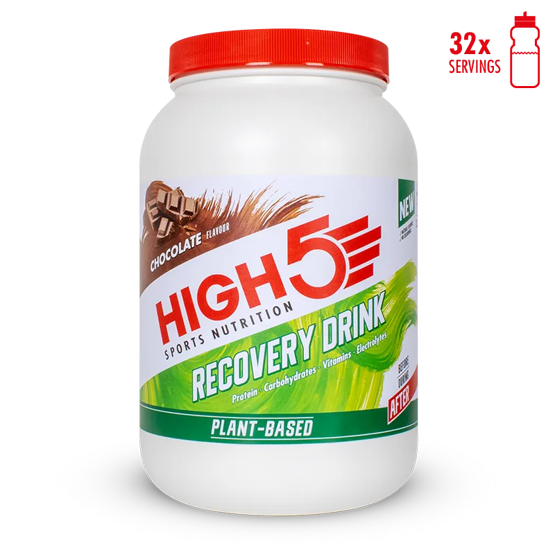 high5-plant-based-recovery-drink-1-6-kg-veganer-recovery-shake-chocolate image 1