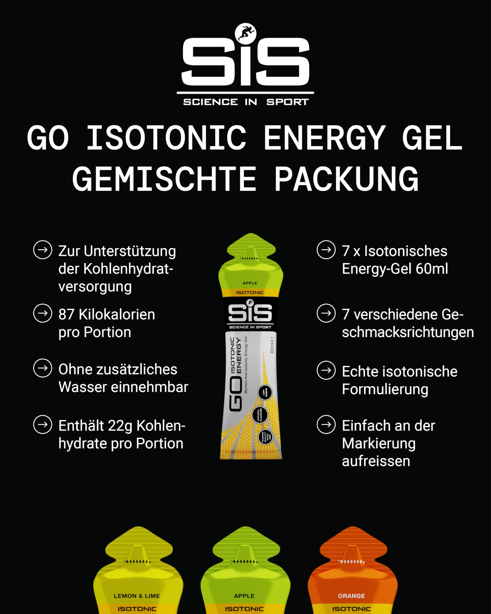 science-in-sport-go-isotonische-energy-gels-mixed-7-x-60ml image 2